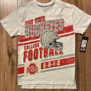 Ohio State Buckeyes Kids Short Sleeve Tee - White and Red